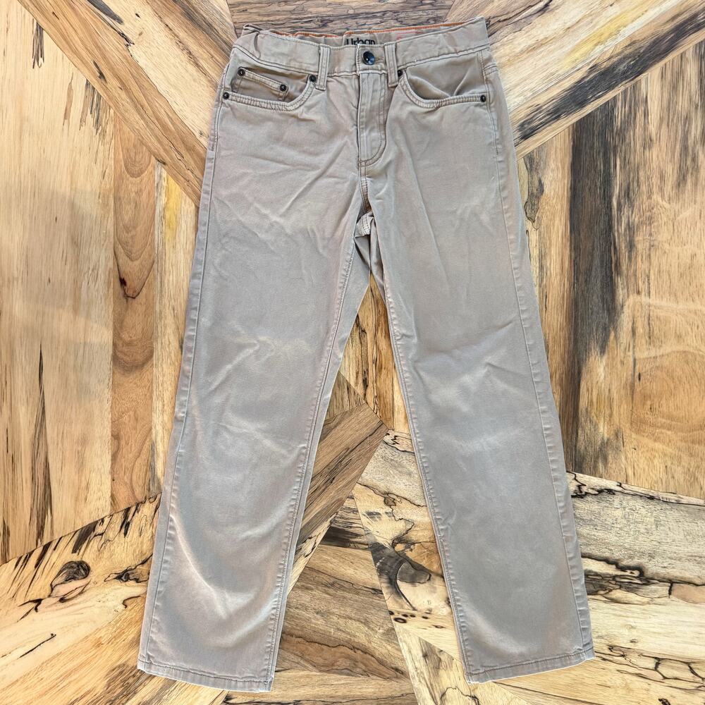 Urban Pipeline SuperFlex Boys 12 Beige Straight Leg Khaki Pants Adjustable Waist